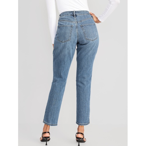 올드네이비 Curvy High-Waisted OG Straight Jeans