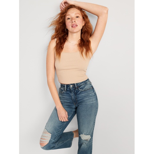 올드네이비 Curvy High-Waisted OG Loose Ripped Jeans