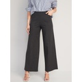 High-Waisted Pull-On Pixie Wide-Leg Pants