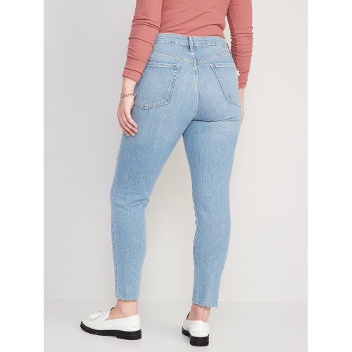 올드네이비 High-Waisted OG Straight Cut-Off Jeans