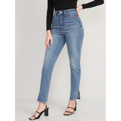 올드네이비 Higher High-Waisted OG Straight Ankle Jeans