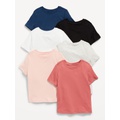 Crew-Neck T-Shirt 6-Pack for Toddler Boys