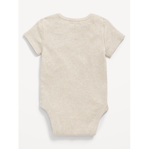 올드네이비 Unisex Short-Sleeve Logo-Graphic Bodysuit for Baby Hot Deal