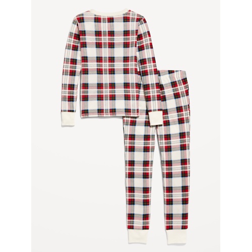 올드네이비 Gender-Neutral Printed Snug-Fit Pajama Set for Kids