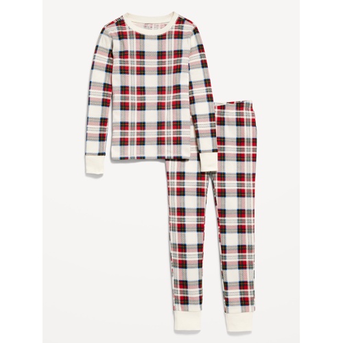 올드네이비 Gender-Neutral Printed Snug-Fit Pajama Set for Kids