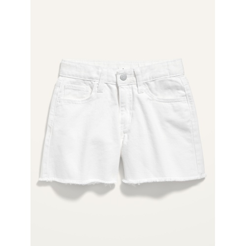 올드네이비 High-Waisted Frayed-Hem Twill Shorts for Girls Hot Deal