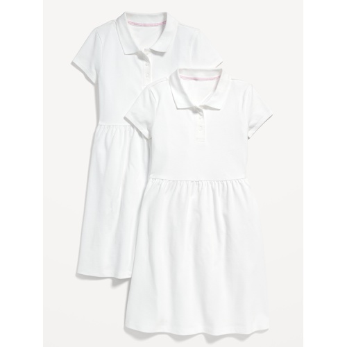 올드네이비 School Uniform Fit & Flare Pique Polo Dress 2-Pack for Girls