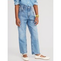 High-Waisted Slouchy Straight Built-In Tough Jeans for Girls