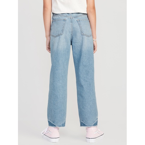 올드네이비 High-Waisted Slouchy Straight Jeans for Girls