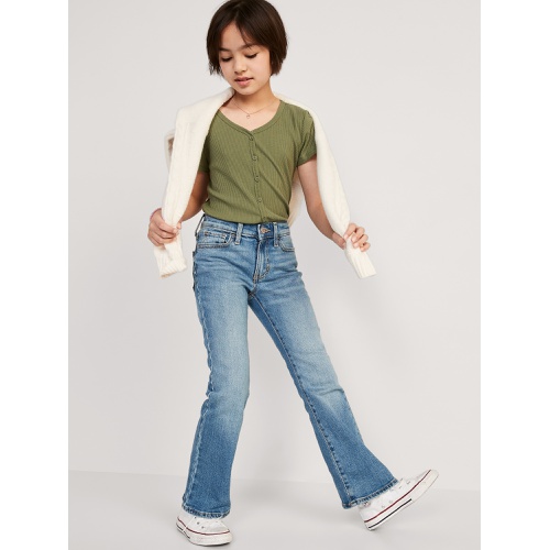 올드네이비 High-Waisted Built-In Tough Flare Jeans for Girls