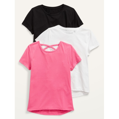 올드네이비 Softest Short-Sleeve T-Shirt Variety 3-Pack for Girls