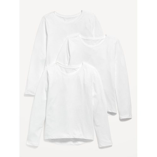 올드네이비 Softest Long-Sleeve Scoop-Neck T-Shirt 3-Pack for Girls