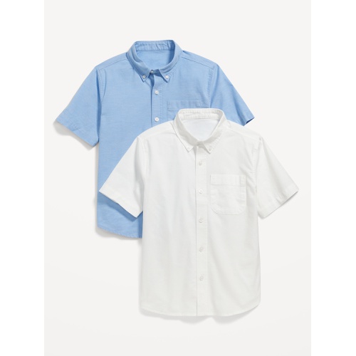 올드네이비 Lightweight Built-In Flex Oxford Uniform Shirt 2-Pack for Boys Hot Deal