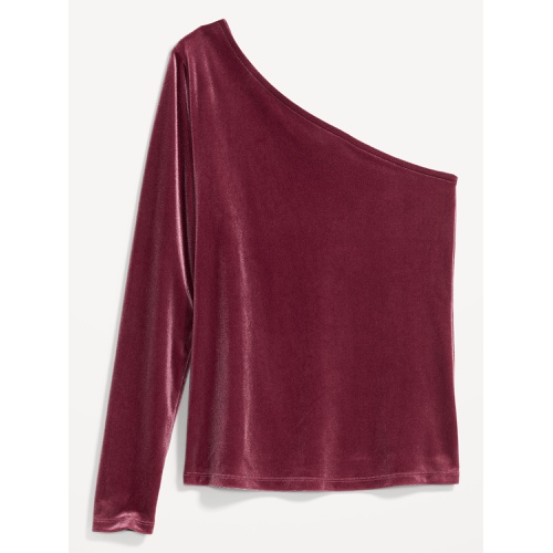 올드네이비 One-Shoulder Velvet Top