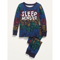 Unisex Snug-Fit Graphic Pajama Set for Toddler & Baby