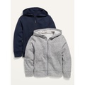 Gender-Neutral Zip Hoodie 2-Pack for Kids