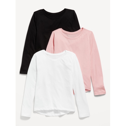 올드네이비 Softest Long-Sleeve Scoop-Neck T-Shirt 3-Pack for Girls