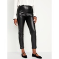 Extra High-Waisted Faux-Leather Pants