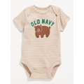 Unisex Short-Sleeve Logo-Graphic Bodysuit for Baby