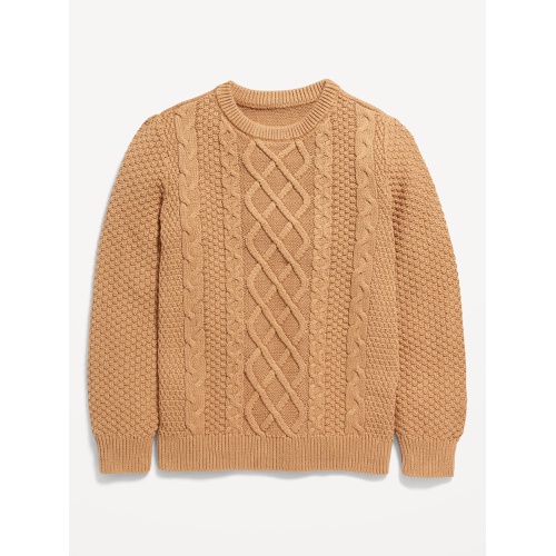 올드네이비 Long-Sleeve Cable-Knit Crew Neck Sweater for Boys