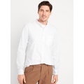 Banded-Collar Non-Stretch Shirt