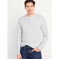 Long-Sleeve Henley T-Shirt