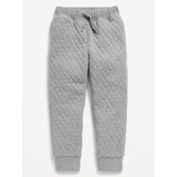 Quilted Jacquard-Knit Jogger Sweatpants for Toddler Boys