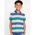 Printed Pique Polo Shirt for Boys