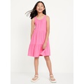 Sleeveless Rib-Knit Tiered Dress for Girls