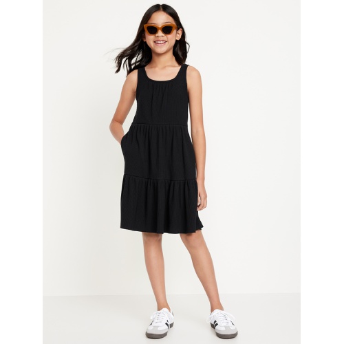 올드네이비 Sleeveless Rib-Knit Tiered Dress for Girls