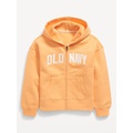 Logo-Graphic Zip Hoodie for Girls