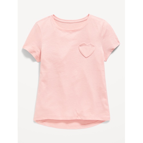 올드네이비 Softest Heart-Pocket T-Shirt for Girls