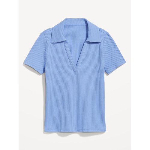 올드네이비 Short-Sleeve Rib-Knit Collared Shirt