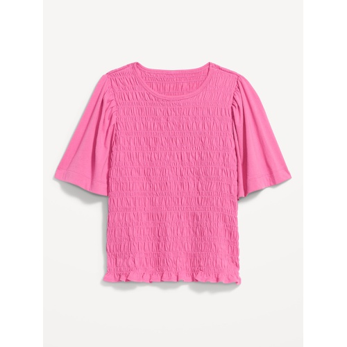 올드네이비 Short-Sleeve Smocked Top