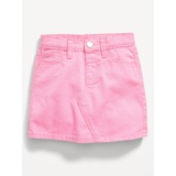 Pop-Color Twill Skirt for Toddler Girls