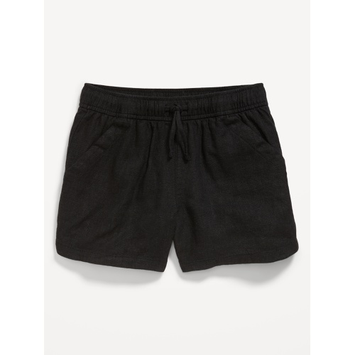 올드네이비 Linen-Blend Drawstring Shorts for Girls