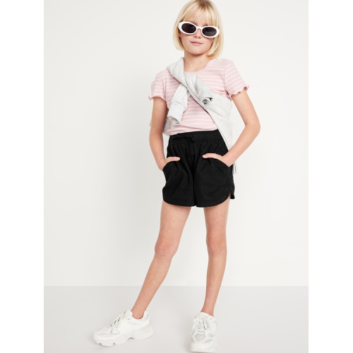 올드네이비 Linen-Blend Drawstring Shorts for Girls