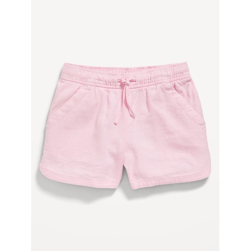 올드네이비 Linen-Blend Drawstring Shorts for Girls