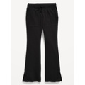 French-Terry Side-Slit Flare Sweatpants for Girls