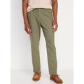 Loose Taper Linen-Blend Ankle Pants