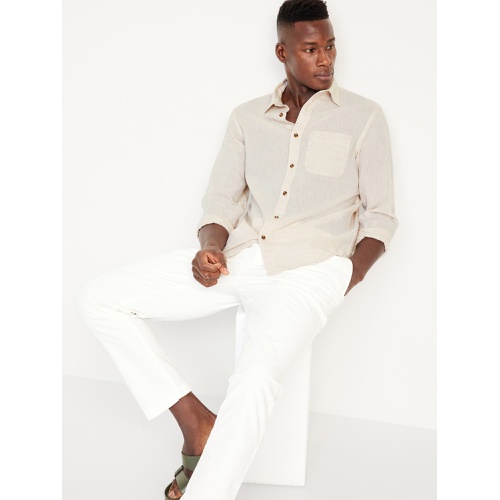 올드네이비 Classic Fit Everyday Linen-Blend Shirt