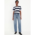 Mid-Rise Wide-Leg Jeans