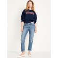 Mid-Rise Wow Boyfriend Straight Jeans