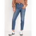 High-Waisted Built-In Warm OG Straight Ankle Jeans