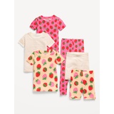 Unisex 6-Piece Printed Pajama Set for Toddler & Baby