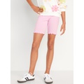 Lettuce-Edge Biker Shorts for Girls Hot Deal