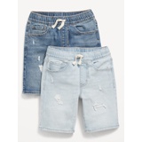 Knee Length 360° Stretch Pull-On Jean Shorts 2-Pack for Boys Hot Deal