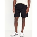 Pull-On Twill Jogger Shorts -- 7-inch inseam Hot Deal