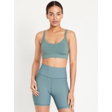 Light Support Seamless Ribbed Sports Bra