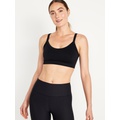 Light Support Seamless Ribbed Sports Bra